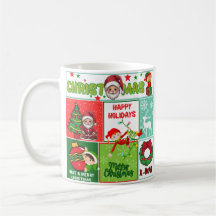 Santa Cute God jul kaffe mugg