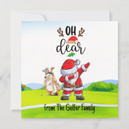 Santa Dabbing för jul Oh Kära Julkort