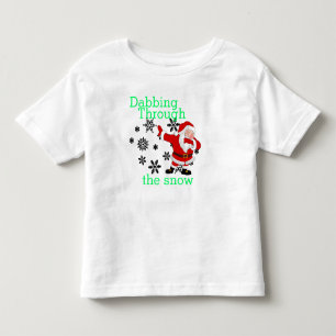 Santa Dabbing genom snö T Shirt