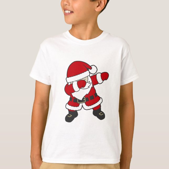 Santa Dabbing T-Shirt Christmas Xmas Funny Dab (Framsida)