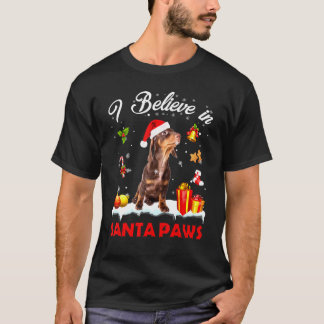 Santa Dachshund Claus Hund juldekalor T Shirt