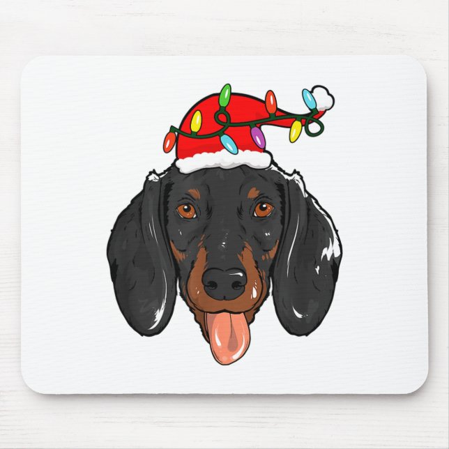Santa Dachshund Light Christmas  Musmatta (Framsidan)