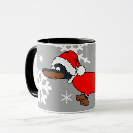 Santa Dachshund Wiener Hund Coffe Mugg
