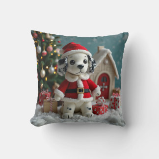 Santa Dalmatian Cushion Kudde