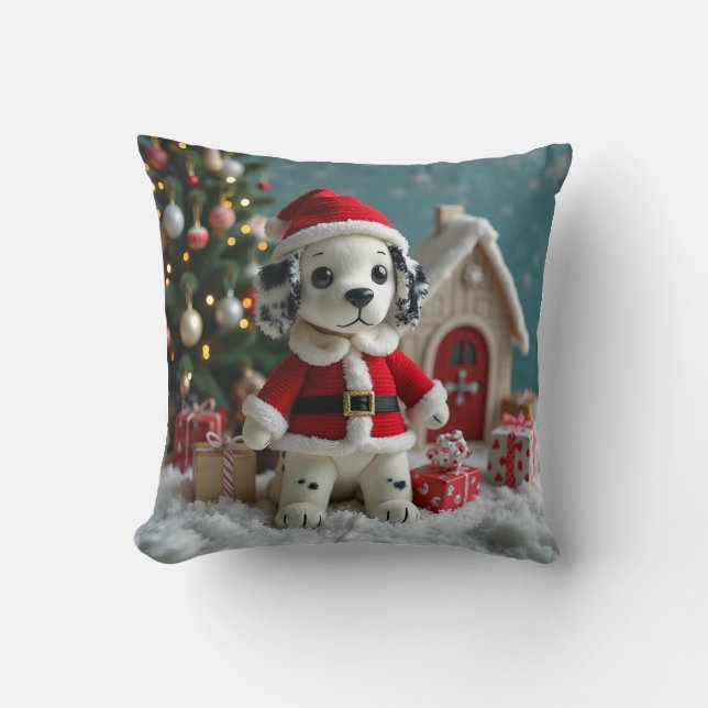 Santa Dalmatian Cushion Kudde (Framsida)