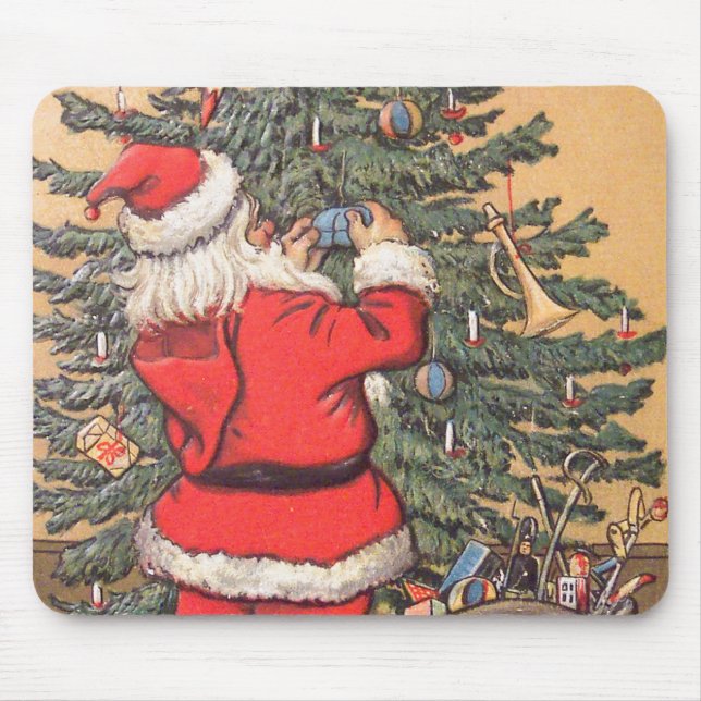 Santa Decorating Julgran Musmatta (Framsidan)