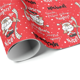 Santa definierar stygga eller Nice jul Presentpapper