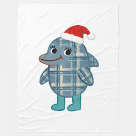 Santa Delfin Tartanfilt Fleecefilt