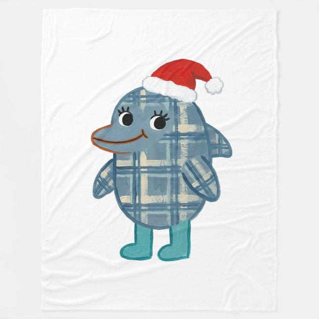 Santa Delfin Tartanfilt Fleecefilt (Framsidan)