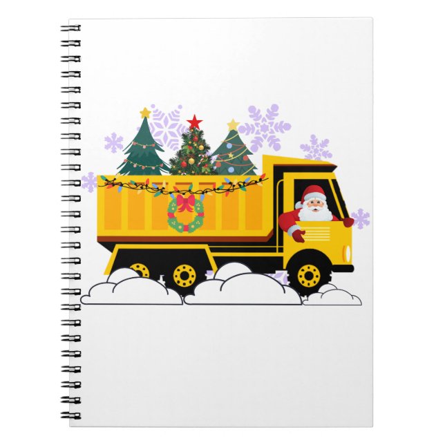 Santa Delivering Julgranar Anteckningsbok (Framsidan)