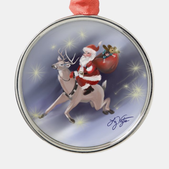 Santa Delivers Ornament (Framsidan)