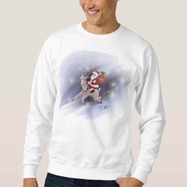 Santa Delivers Sweatshirt (Framsida)