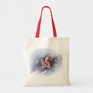 Santa Delivers Tote Tygkasse
