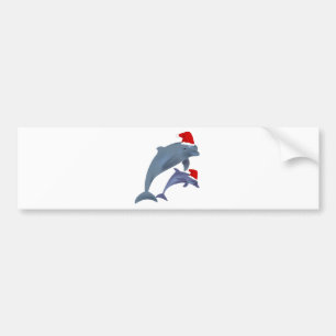 Santa Delphins Bildekal