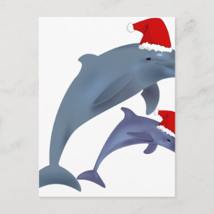 Santa Delphins Helg Vykort