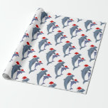 Santa Delphins Presentpapper<br><div class="desc">"Tomtdelfiner", "jultomten delfiner",  delfiner, "julda delfiner", "julafton delfiner",  "Tomtdjur",  "jultomten djur",  vattenlevande,  "ful julafton",  god jul,  ful julafton,  jultomten, .</div>