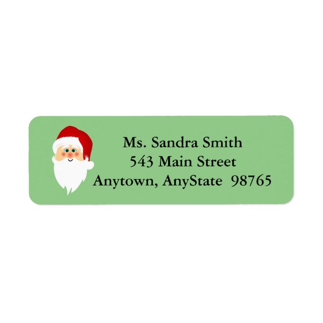 Santa Design-Returetiketter Returadress Etikett (Framsidan)