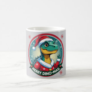 Santa Dinosaur Christmas Funny “Merry Dino-Mas” Kaffemugg