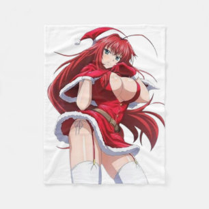 Santa Diva Anime Vinter Outfit - Flanellfilt Fleecefilt