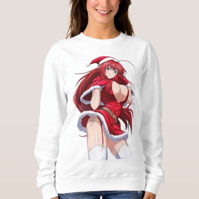 Santa Diva Anime Winter OutfitT-Shirt T Shirt (Framsida)