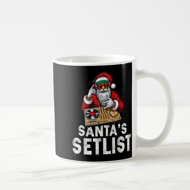 Santa Dj Musician Santa’s Setlist House Music  Kaffemugg (Höger)