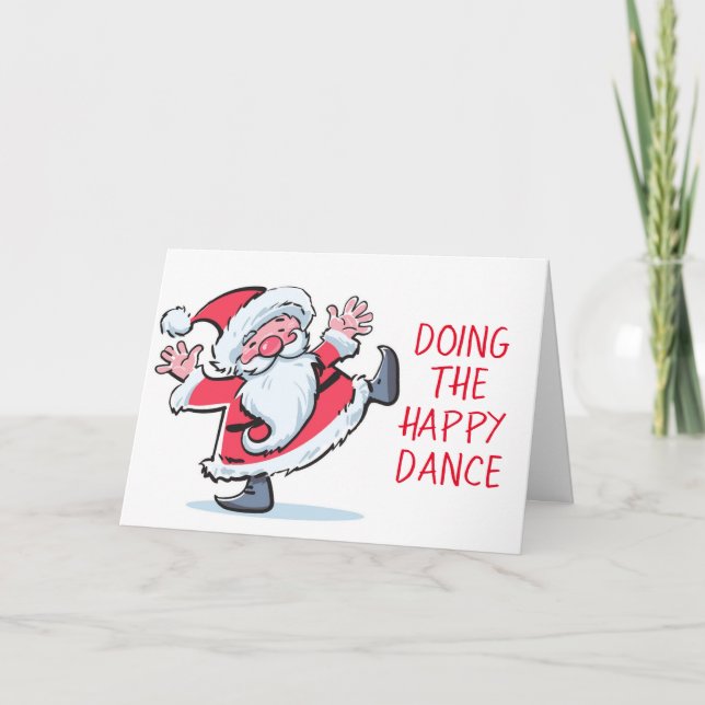 SANTA DOANCE LYCKLIG DANCE SEEIN "DU" I CHRISTMAS HELGKORT (Framsida)