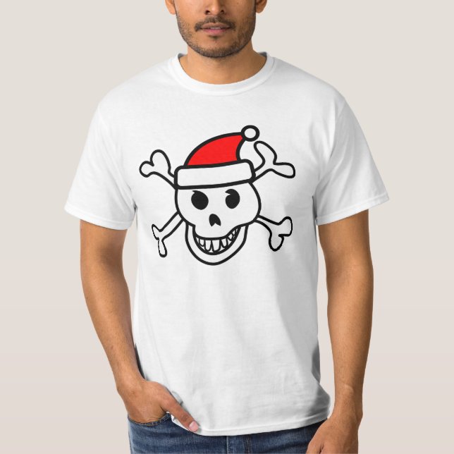 Santa dödskalle t-shirt (Framsida)