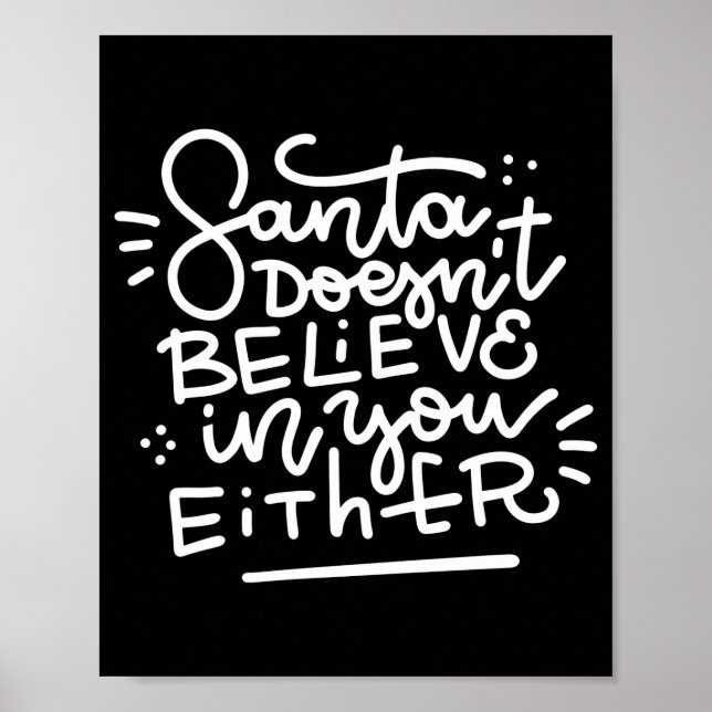 Santa Doesn T Believe In You Either _1  Poster (Framsidan)
