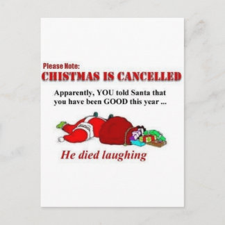 Santa dog att skratta helg vykort