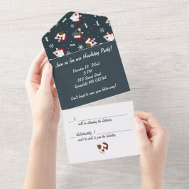 Santa Dog - Glad Howlidays Alla i en inbjudan