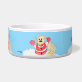 Santa Dog säger: Ät inte den gula snön! Husdjur