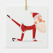 Santa Doing Yoga