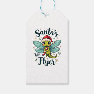 Santa Dragonfly Presentetikett