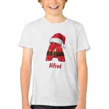 Santa-dräkt Monogram Bokstav A Julalfabetet