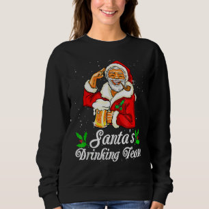 Santa Drinking Team Drinking Beer Beer Drinker Lov T Shirt
