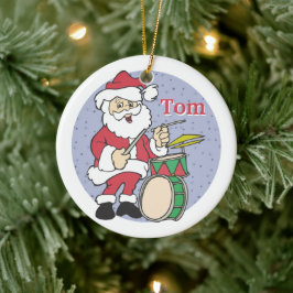 Santa Drummer jul Ornament