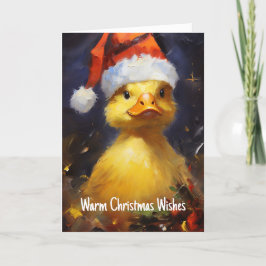Santa Duck Julkort Kort