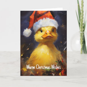 Santa Duck Julkort Kort