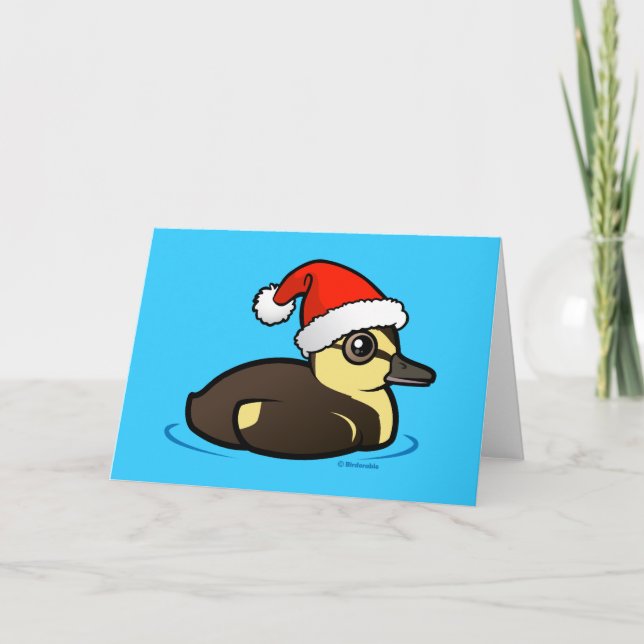 Santa Duckling Helgkort (Framsida)