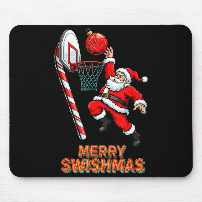 Santa Dunking Merry Swishmas Basketball Christmas  Musmatta (Framsidan)