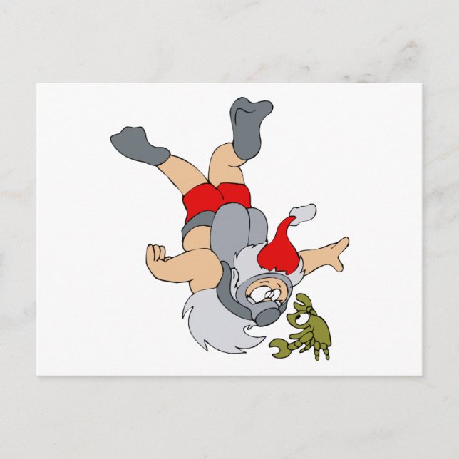 Santa dyka helg vykort (Framsida)
