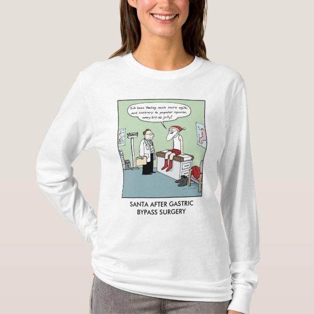 Santa efter Gastric förbikopplingskirurgi T-shirt (Framsida)
