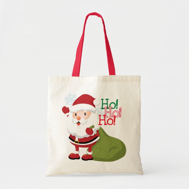 Santa ekonomishopping bag tygkasse (Framsidan)