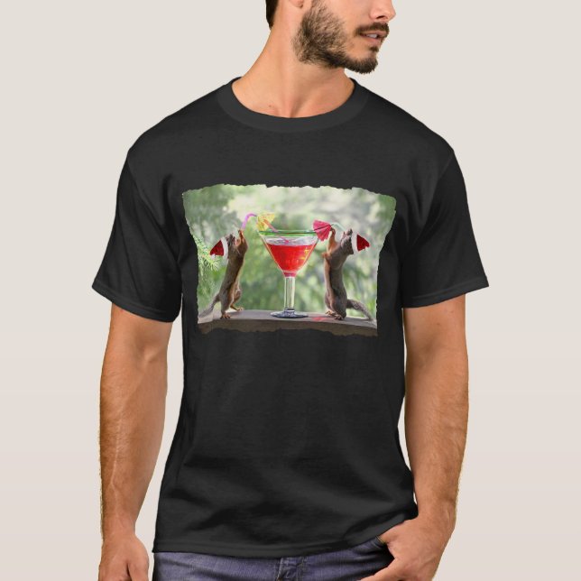 Santa ekorrar som dricker en coctail tee (Framsida)