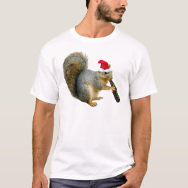 Santa ekorre som dricker öl tröja