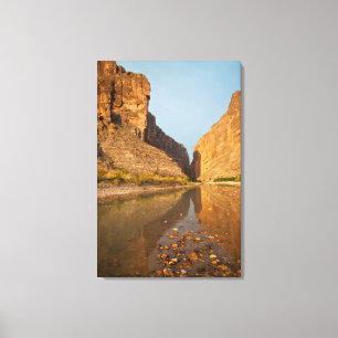 Santa Elena Canyon och Rio Grande vid soluppgången Canvastryck