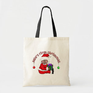 Santa Elf Baby T-shirts och presenter Tygkasse
