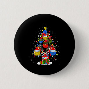 Santa Elf Disk Golf Boll Verktyg Julafton Träd Man Knapp