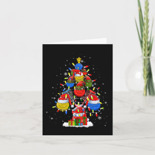 Santa Elf Disk Golf Boll Verktyg Julafton Träd Man Kort