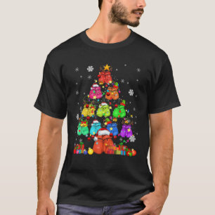 Santa ELF Reindeer Boxing Handskar Julgran Xm T Shirt